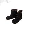 Cowhide Version Inner Height-increasing Lamb Wool Short Boots 2025 New Autumn and Winter Boken Short Boots Stacking Boots Thermal Cotton Boots