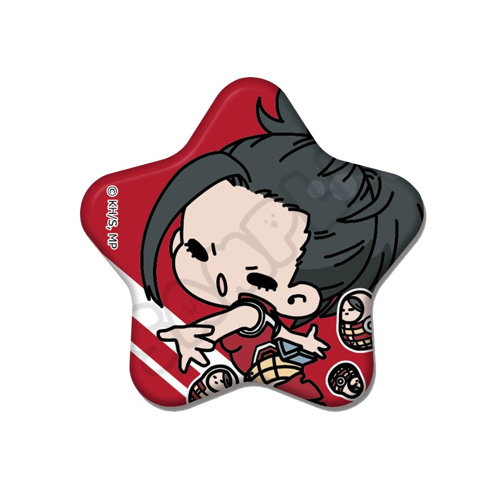TV Anime Hero First Can Badge M B "My Academia" [Yaoyorozu Momo] Everyone's Mochocho! Star-Shaped