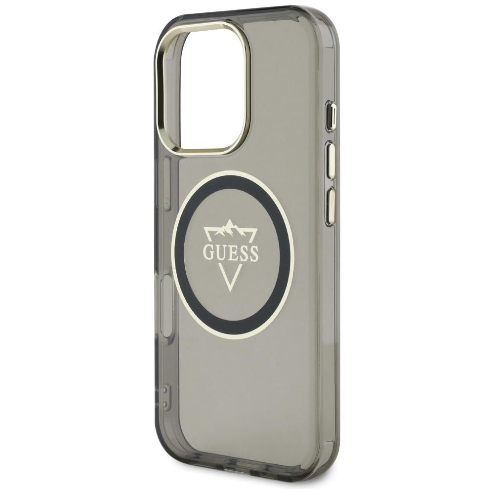 Etui Guess Iml Metal Mountain Logo       Magsafe Do Iphone 16 Pro Max Czarny