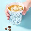 MENGTING 233ml Thickened Disposable Paper Coffee Cups, 100 Count