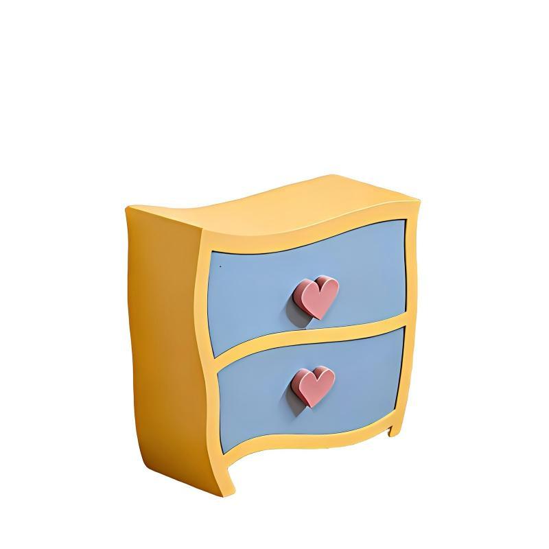 1 12 Scale Miniature Yellow Nightstand Bedroom Table for Dollhouse Furniture Scene Display