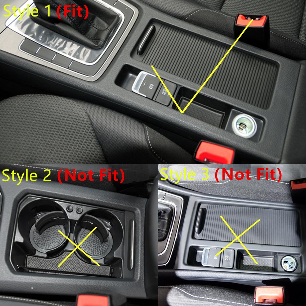 

For VW Volkswagen Golf7 Golf 7 2014 2015 2016 2017 2018 Car Center Console Cup Holder Panel Trim Cover Interior Accessories Only For Style 1