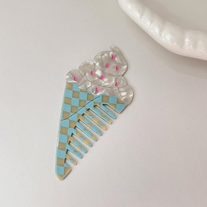 1PC New Acetate Hair Comb Wide Tooth Detangling Comb Cute Dog Swan Design Luxury Gift Quality Hair Brush