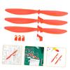 HOMSFOU Model Aircraft Set Made of Ideal for DIY Student Stable Flight Science and Model Propellers, 5-Piece - Plastic, Projects, Performance,