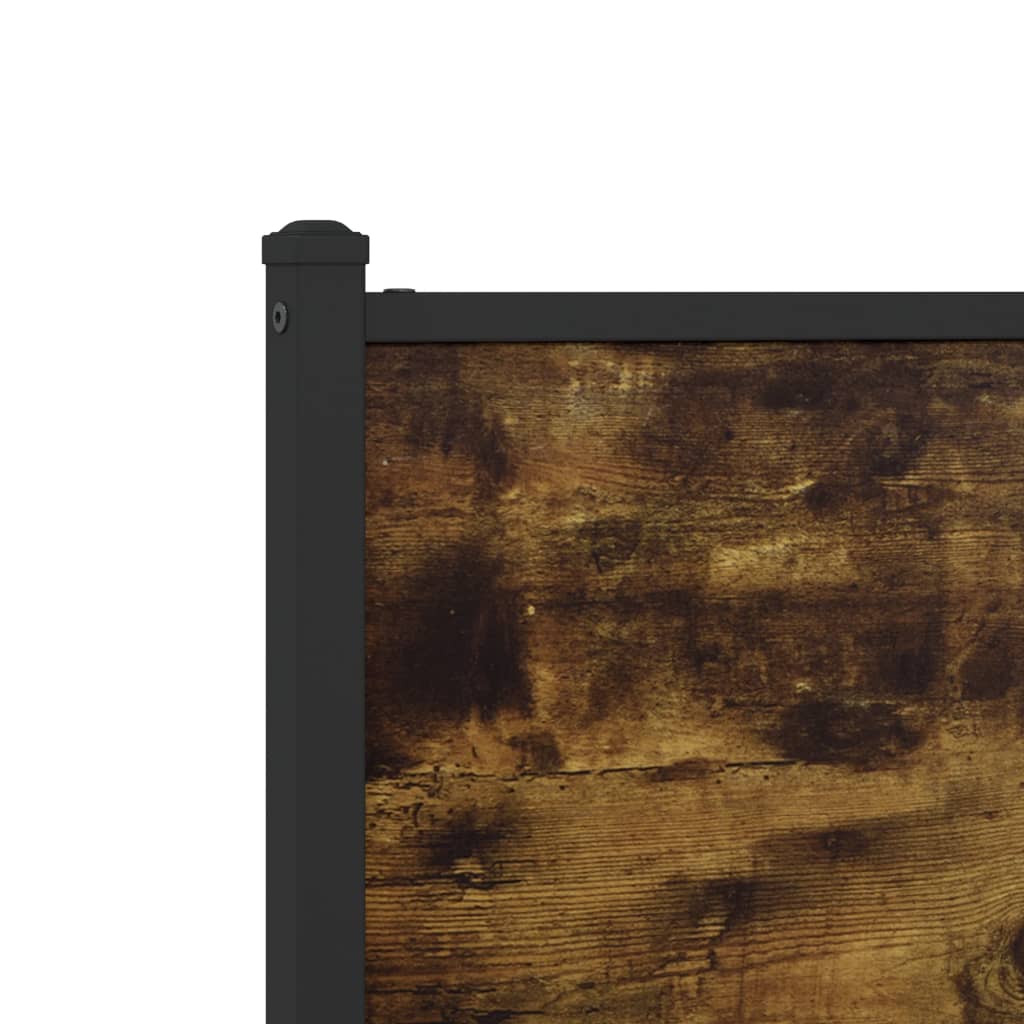 Replacement Headboard Smoked Oak 180 cm Wood Based Material and Steel