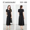 Two Piece Set of Slimming and Anti-aging Waist Cinching Short Sleeved Top+high Waist Versatile Skirt