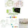 Colorful Diy Tent Building Kit For Kids With Educational Plastic Sticks And Balls
