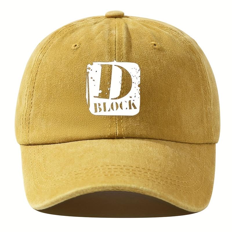 Retro Baseball Cap Curved Brim Hip-hop Hat Curved Brim Letter Print Washed Soft Top Baseball Cap Adjustable