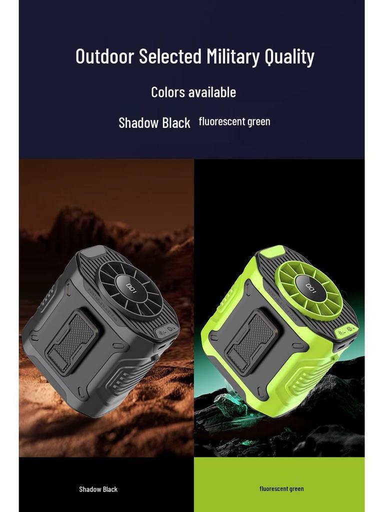 2026 High-Speed Portable Waist Fan: Mini Outdoor Cooling Powerhouse