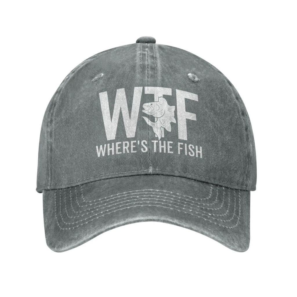 2026 WTF Where's The Fish Hat Women Baseball Hat Graphic Cap Men’s For Cap