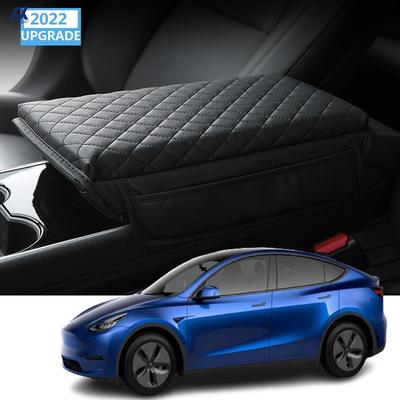 For Tesla Model Y Model 3 Highland Console Cover Armrest Cushion Scratch Resistant Leather Center Console Protector Accessories