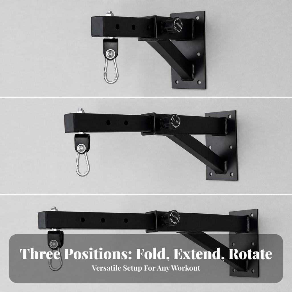 Triangular Support Heavy Bag Wall Mount Heavy-Duty for Garage, Home Gym Users
