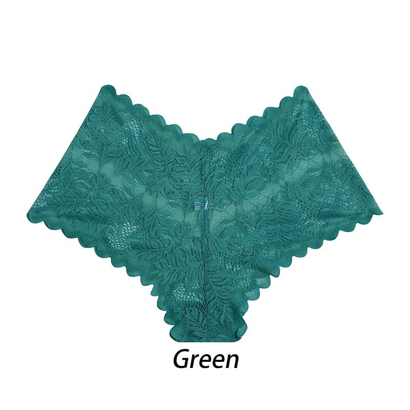 Intimo Sexy Pizzo a Vista Mutandine da Donna Floreali Tinta Unita Intagliate Slip Intimo Femminile Traspirante Lingerie da Donna