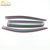Chevrolet Malibu XL 2016 Rain Guards - 3D Stainless Steel Visor Trim