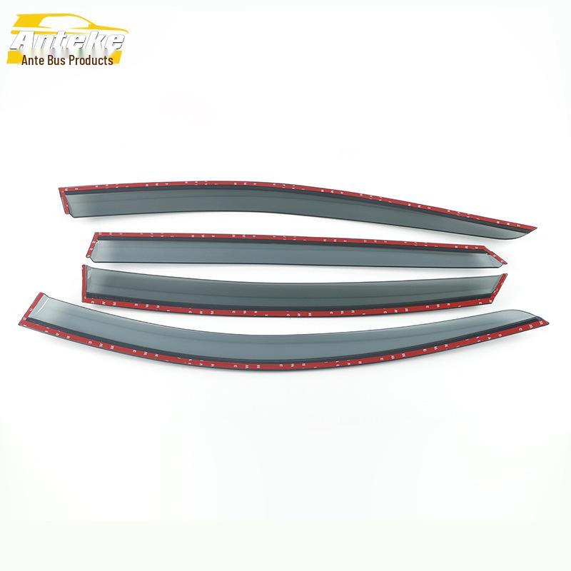 Chevrolet Malibu XL 2016 Rain Guards - 3D Stainless Steel Visor Trim