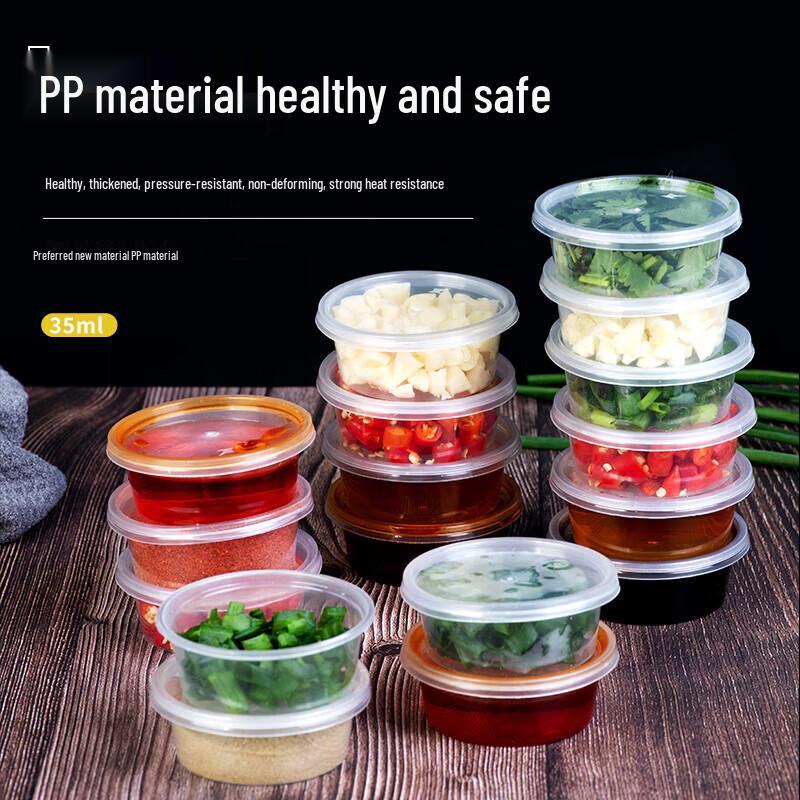 Disposable Plastic Condiment Containers