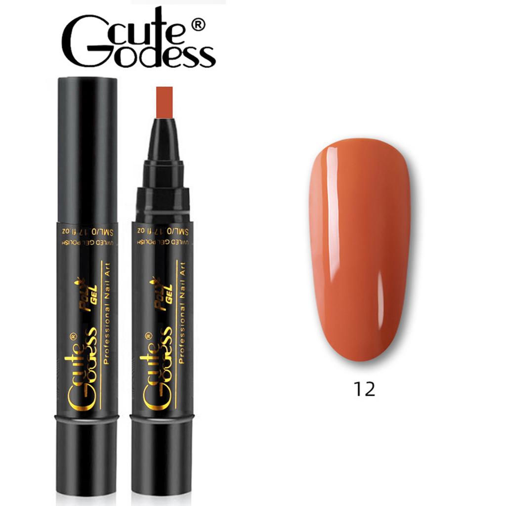 Pix pentru unghii cu gel 6 buc Pix cu gel pentru unghii cu un pas 3 în 1 Lampă UV LED pentru înmuiere Instrumente disponibile pentru arta unghiilor