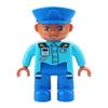 Big Building Blocks Boy Girls Family Policemen Figures Doll Compatible Duplos Children Kids Self Locking Bricks Assemble Toys