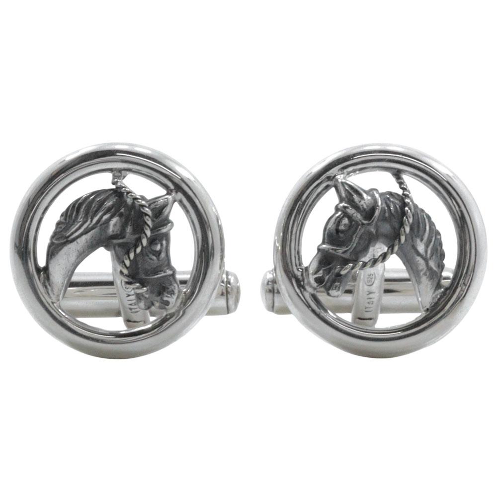 Gucci Hose Motif Cuffs Silver925 Mens Used