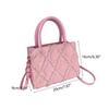 2023 NEW Crossbody Bag Fashion Handbag Trendy Shoulder Bag Small Square Bag Versatile Tote Bag for Girl Women Casual Bag  Pink