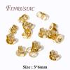 50Pcs/Lots Ear Locking For Studs Earing Plug 14K Gold Plated Earring Backs Stopper Supplies For Jewelry,DIY Earring Accessories