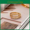 Sophisticated Geometric Copper Ring For Women With Versatile Adjustable Size