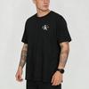 Calvin Klein Colorblock Letter Print Crew Neck Short Sleeve T-Shirt Unisex Tops Black J400168-BEH