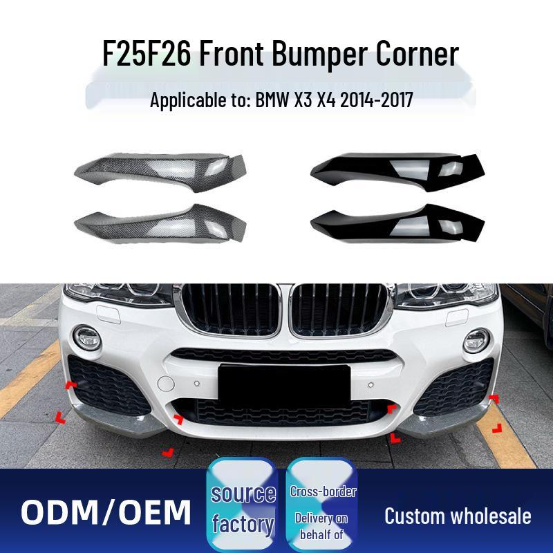 BMW Front Bumper Corner Lip Modification
