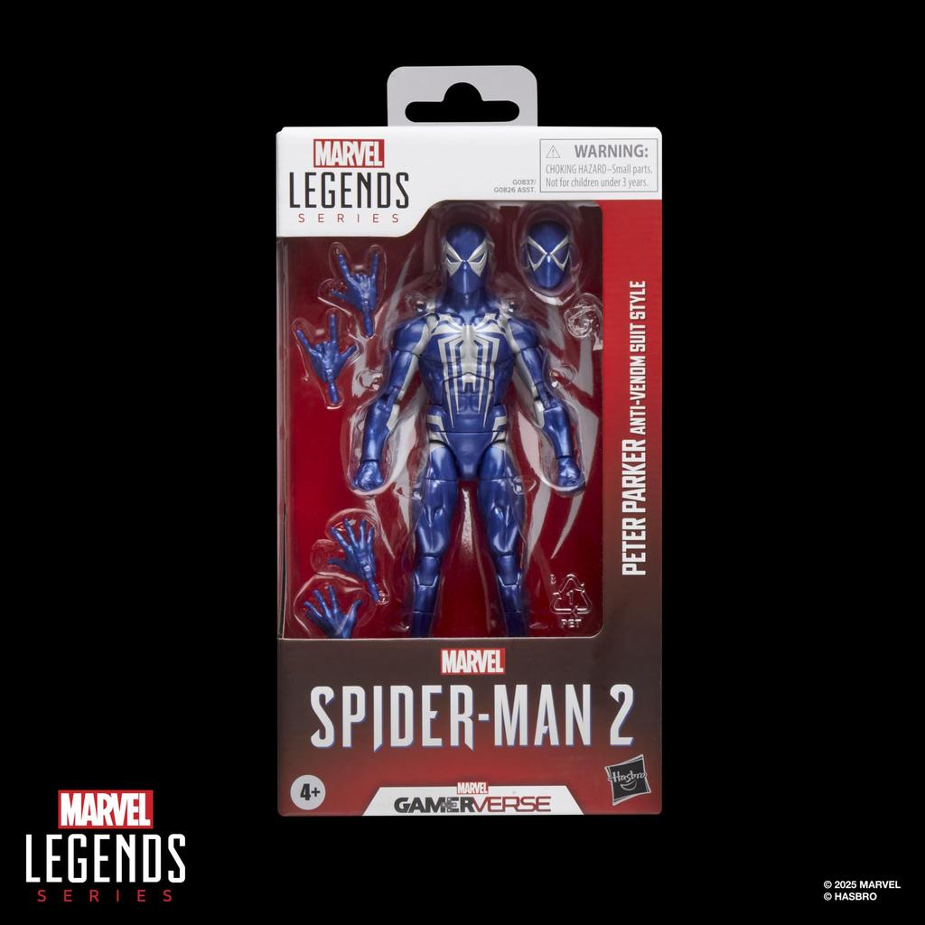 Hasbro Marvel Legends Series Gamerverse Peter Parker Anti-Venom Suit Style, Spider-Man 2 Video Game Collectible 15cm Action Figure G0837 Authentic