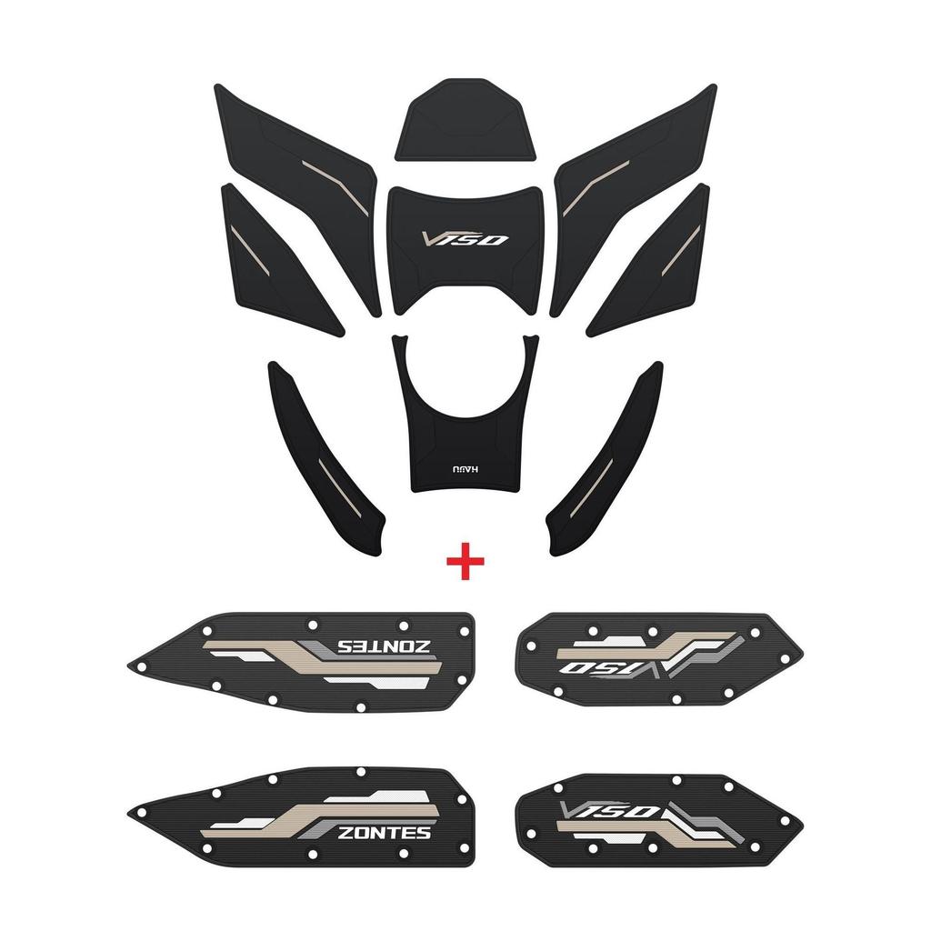 Compatible Sticker Set for Zongshen 150V Motorcycle: Tank, Foot Mat, and Pedal Modifications (26 Models)