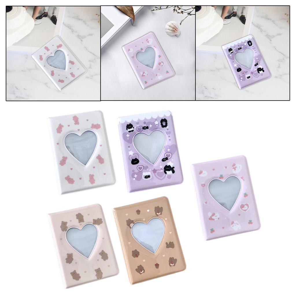 3 inch Photo Album Photocard Sleeves 20 Sheets 40 Pockets Lightweight Cards Binder Photocard Holder Book for Anniversary Gifts