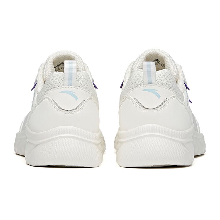 Anta Running Series Shock Absorption Non-Slip Wear-Resistant Low-Top Running Shoes Women sneaker White Blue Purple 922225530-6