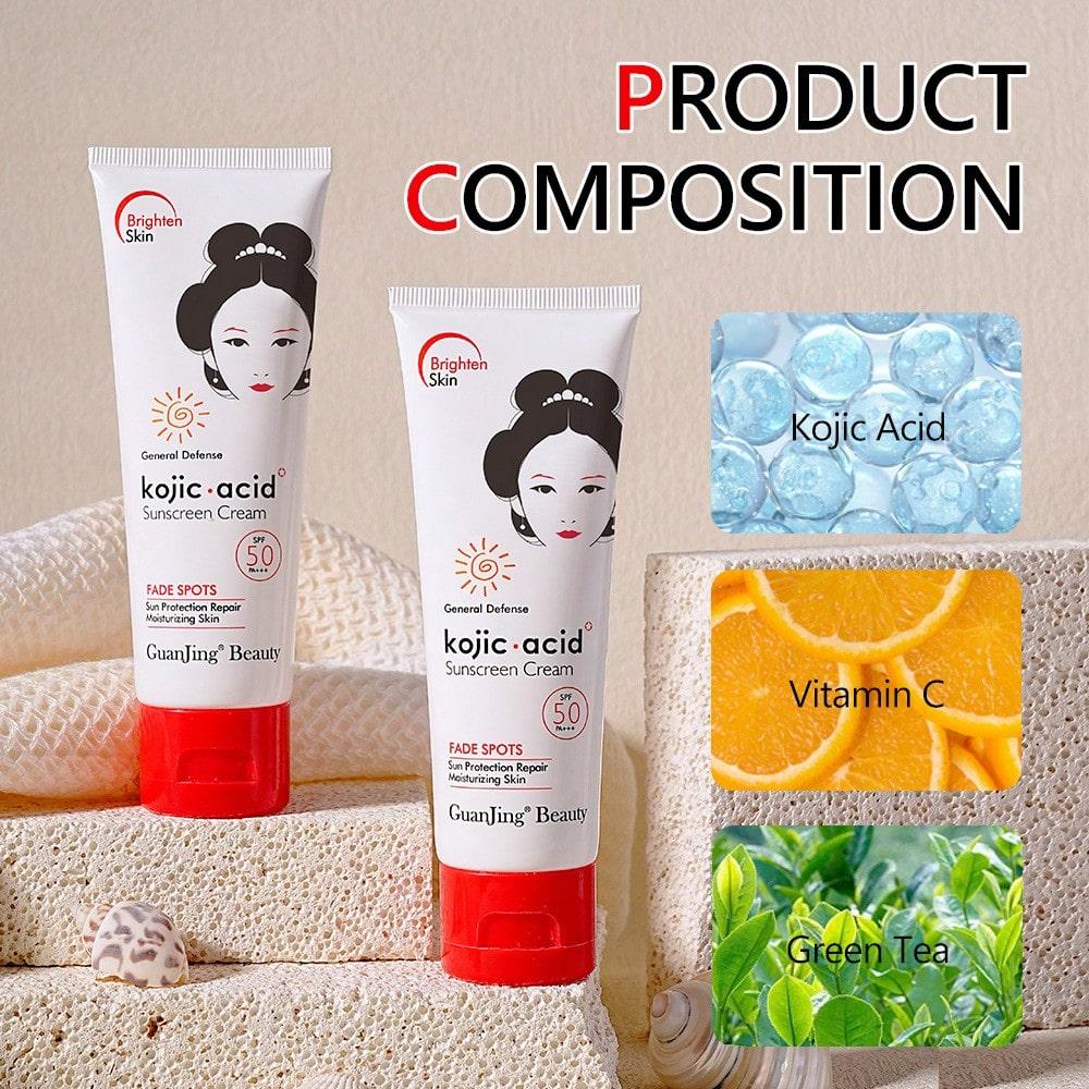 230g Kojic Acid Body Lotion, a Natural Skin Purifier for Face and Body, Contains Kojic Acid, Collagen, Shea Butter, and Can Restore Skin Tone.