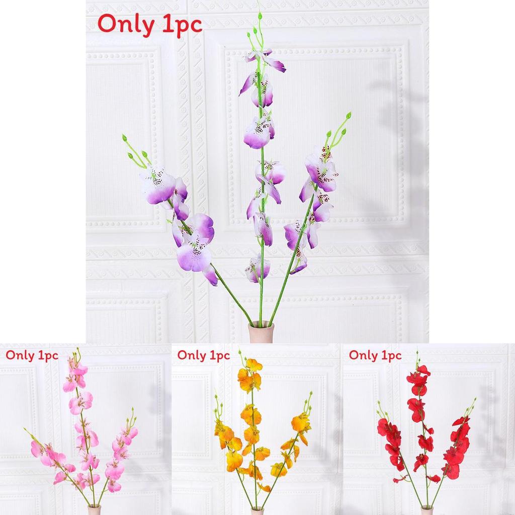 Handcrafted Dancing Orchid Silk Flower For Event Styling And Home Use