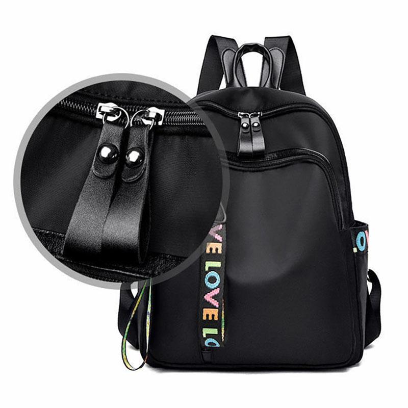 Oxford Cloth Backpack Female 2025 New Large-capacity Two-way Zipper Multi-pocket Fashion Joker Student Bag Lightweight Small Backpack