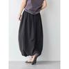 Japanese and Korean Artistic Hong Kong Style Students Lazy and Loose Bud Skirt Hem Adjustable Elastic Waist Pettiskirt Long Skirt