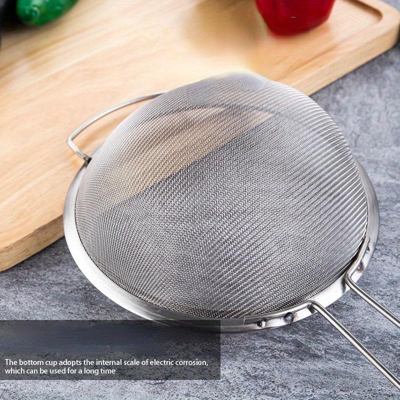 15/20CM Stainless Steel Strainer Fine Mesh Small and Large Strainer Household Strainer