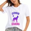 German Shepherd Dog Ladies Cotton T Shirt, Premium Cotton Print, Durable, Casual Fashion, Dog Dad Design, Great Gift For Dog Lovers, Cute And Stylish 