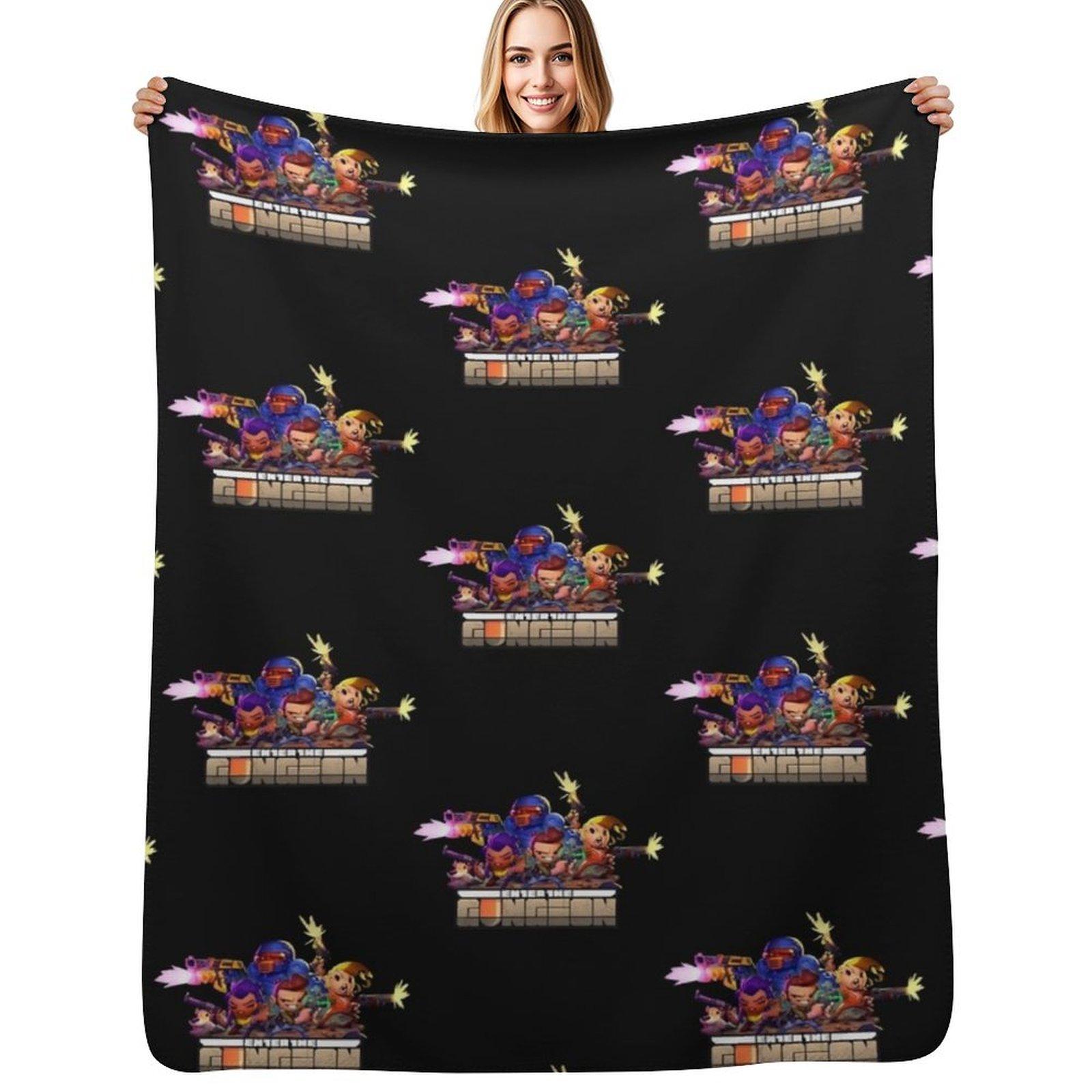 

Retro The Gungeoneers Enter The Gungeon Throw Blanket Soft Breathable Blanket for Night Sleeping 75x100cm
