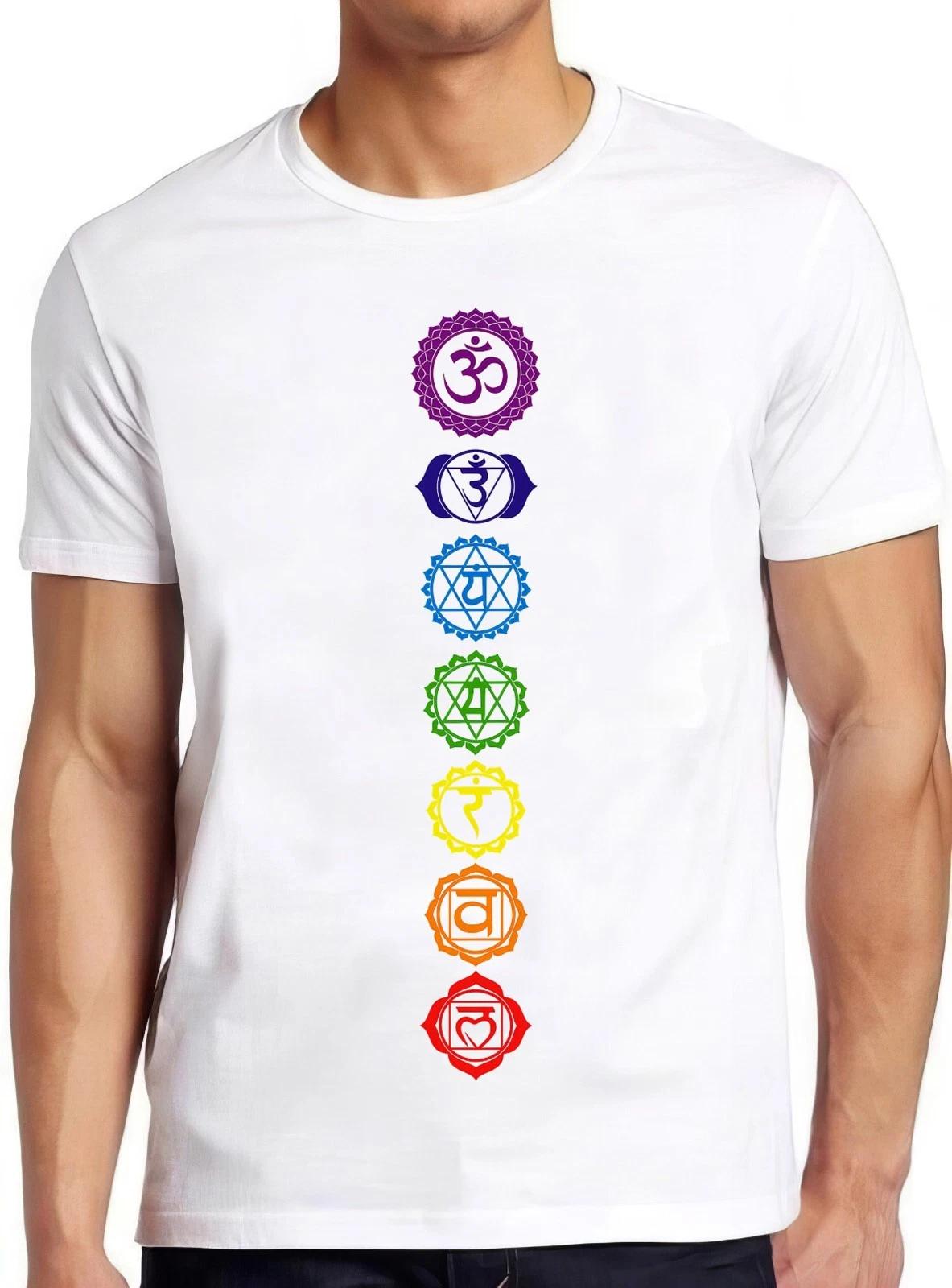 7 Chakras T Shirt Spiritual Meditation Zen Om Buddhism Energy Cool Gift Tee 2619 XXL