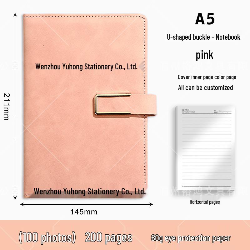 Custom Logo Business Notebook Gift Set with Buckle
