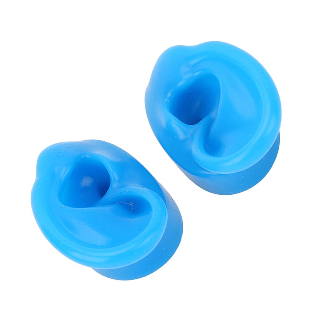 Coppia Modello Auricolare in Silicone Morbido Display Auricolari Stampo Strumento per Pratica Piercing Oggetti di Scena per Dimostrazione Insegnamento Esposizione Gioielli