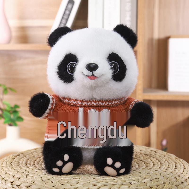 

Национальное сокровище Праздничная плюшевая кукла Панда-гигант, игрушка для когтевого автомата - Настраиваемый логотип Approximately 22 cm