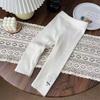 Spring and Autumn Baby Girls Flower Embroidered Leggings Outer Pants Early Autumn Children's Pants