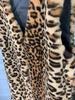 Leopard Print Faux Fur Winter Vest - Women's Mid-Length Soft Warm Coat