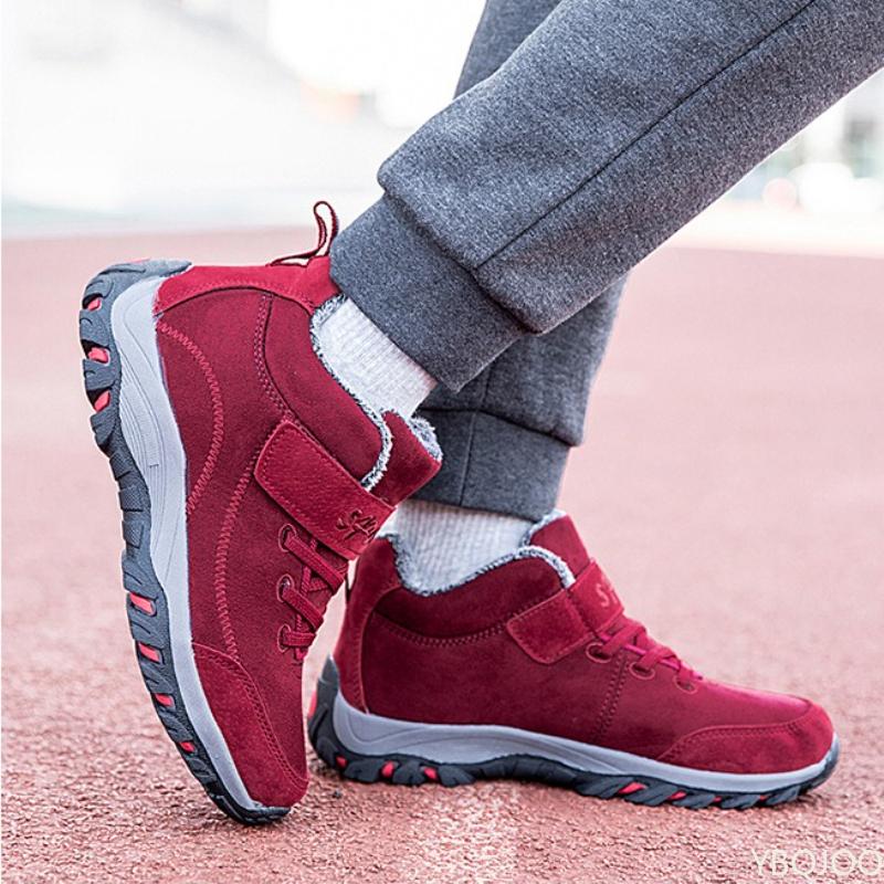 Autumn winter plus size new snow boots for men simple comfortable walking non slip high top wear-resistant cotton shoes