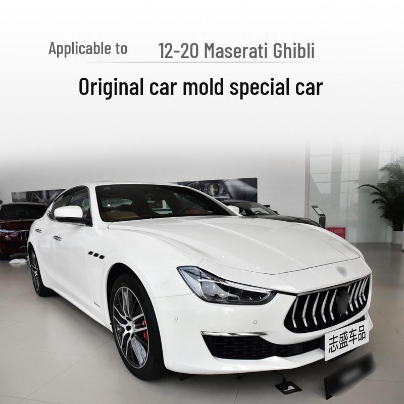 Compatible Headlight Lens Cover for Maserati Ghibli - Front & Back Shell