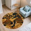Egypt Pattern Round rug,Carpet Rug for Living Room Bedroom Playroom ,Non-slip Floor Mat,Holiday Gifts and Birthday Gifts.