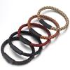1pc/bag 19/21cm Stainless Steel Connector Genuine Leather Rope Simple Design Bracelet Birthday Party Man Women Jewelry Gift