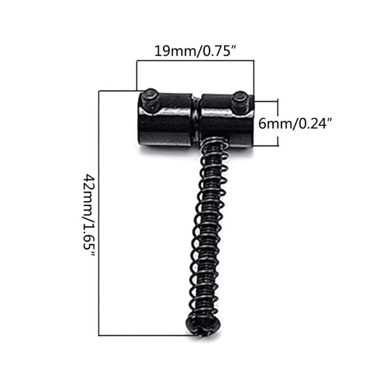 Bass Bridge String Saddle Plate Block Instrument Bass Electric Guitar Replacement Accessories Spring Screws with Wrench